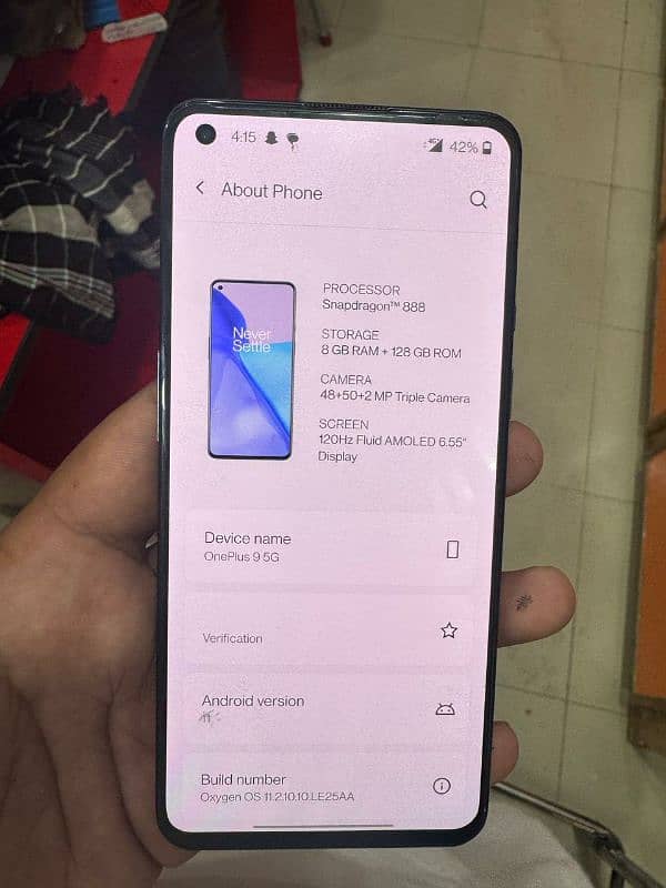 oneplus9 5G 8/128 BACK CHANGE BAKI ALL OKK NO SHADE NO DOT 1