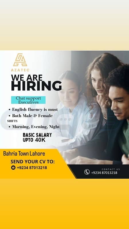 WE ARE HIRING CHAT SUPPORT EXECUTIVES 0