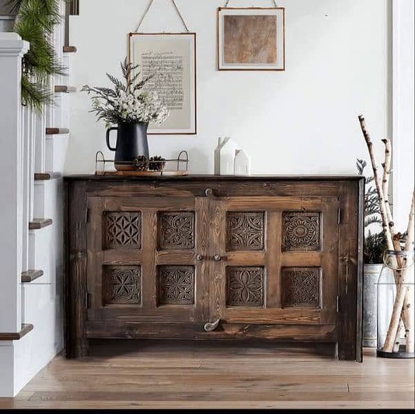 console table in Swati hand carved 1