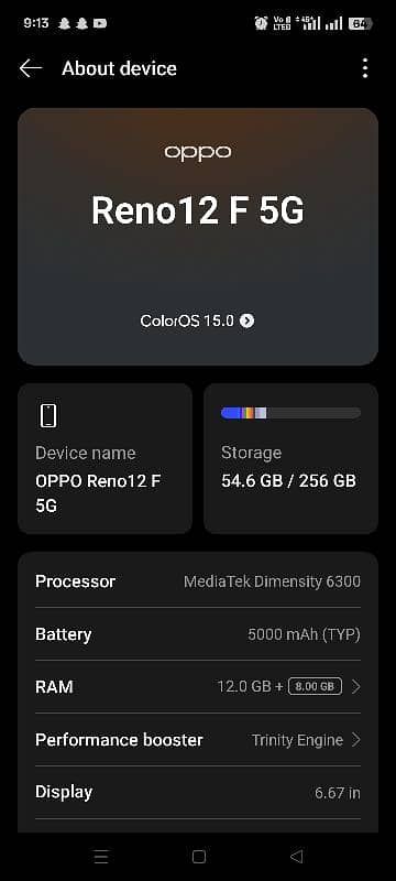 Oppo Reno 12F 5g 0