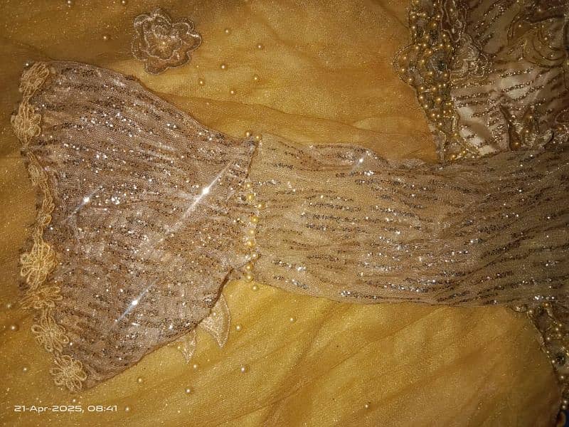 Net barbie frock all pin MOTi work Medium size 5