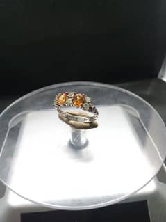 Ring/silver/sapphire