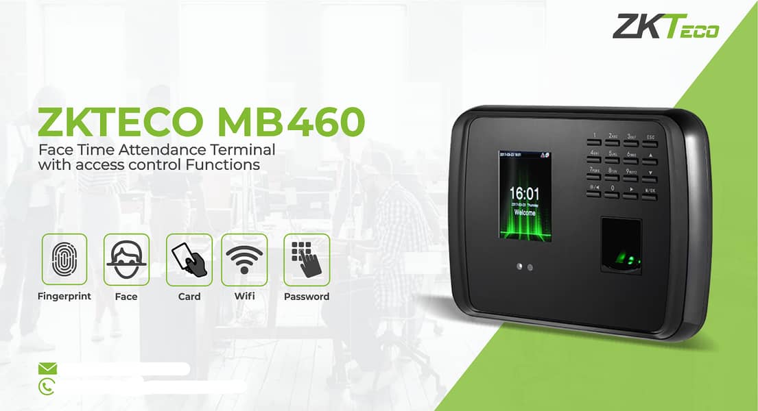 Biotime & Cloud Solution ZKTECO K50 K40 ZK MB20 MB460 ZK UFace800Plus 3