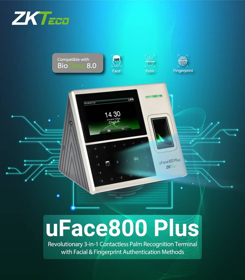 Biotime & Cloud Solution ZKTECO K50 K40 ZK MB20 MB460 ZK UFace800Plus 6