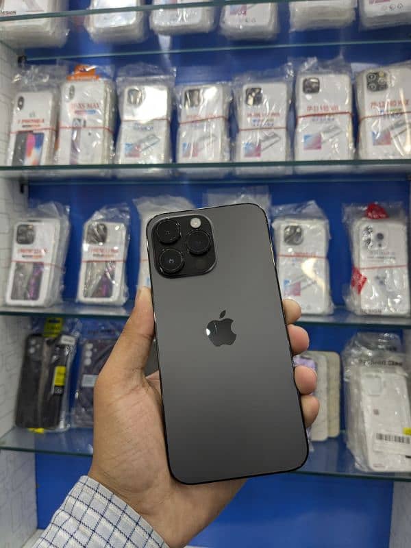 iPhone 14 pro max JV 128GB black colour 100 health 0