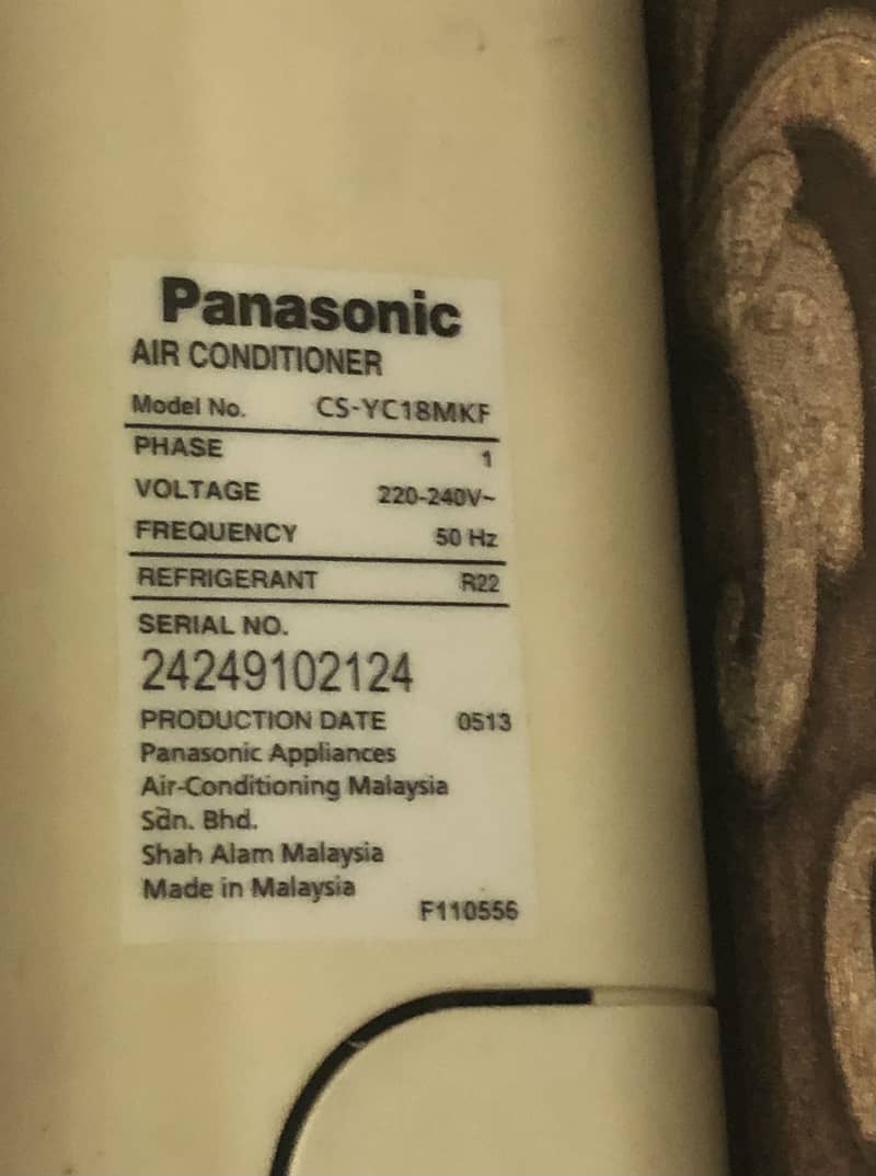 Panasonic non-inverter Split Ac 2