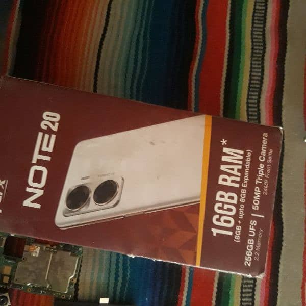 Sparx note 20 ka 100% original board full ok koi fault ni with box 5