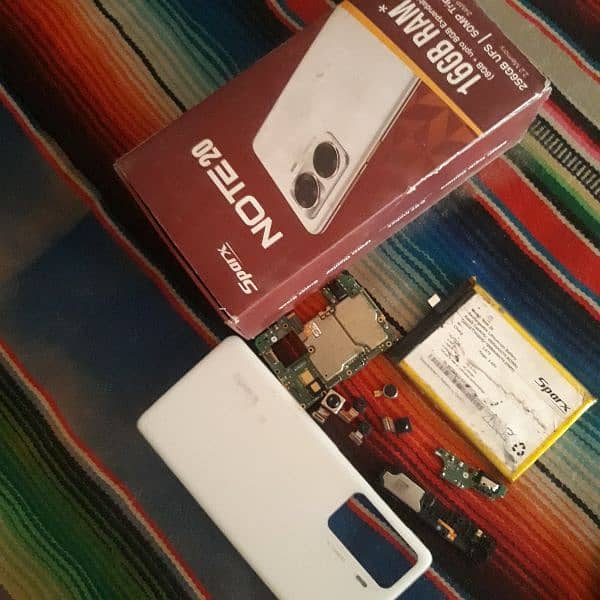 Sparx note 20 ka 100% original board full ok koi fault ni with box 6