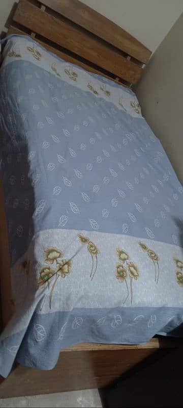 bed with mattress and two side tables 2
