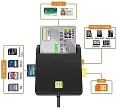 USB SIM Smart Card Reader For Bank Card IC/ID 0