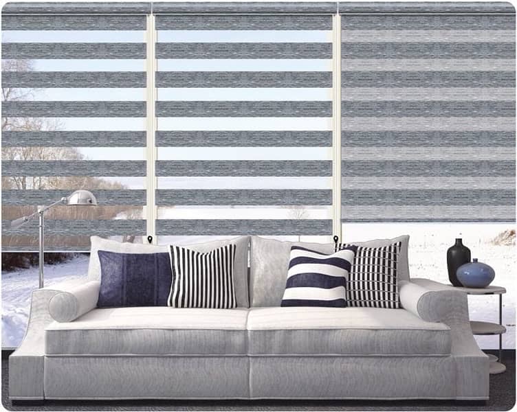 Roller, Zebra, Wooden Vertical Window Blinds and Curtains available 3