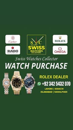 I buy old Rolex Omega Cartiar IWC Tudor Piaget Chopard Rado Tag Britlg