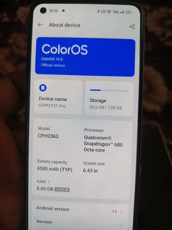 oppo f21 pro for sell 0