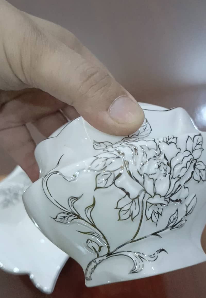 embossed bone china 75 pieces dinner set with box 9