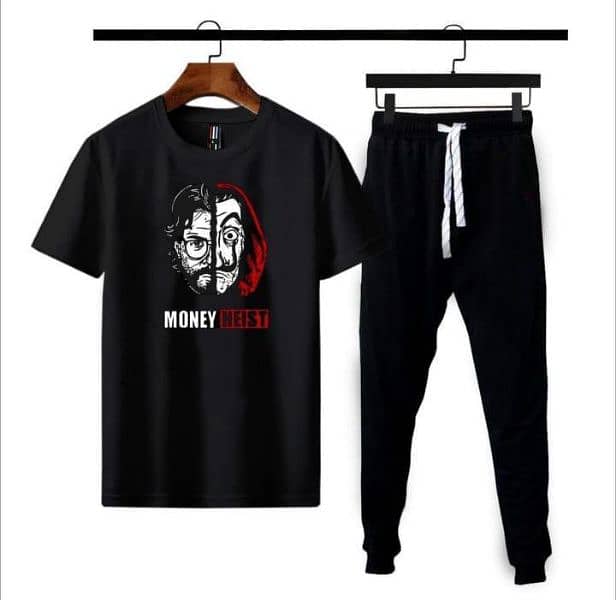 2PCs Mens/ Polyester Money Heist /Printed Tracksuit/for sale 2