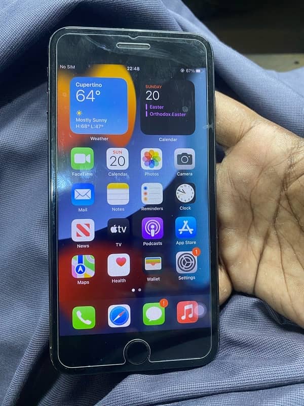 iphone 7 plus PTA approve 256gb battery health 100 original battery 4