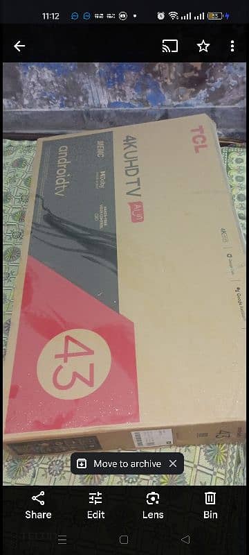 TCL 43 INCHES ANDROID 4K LCD for sale 9