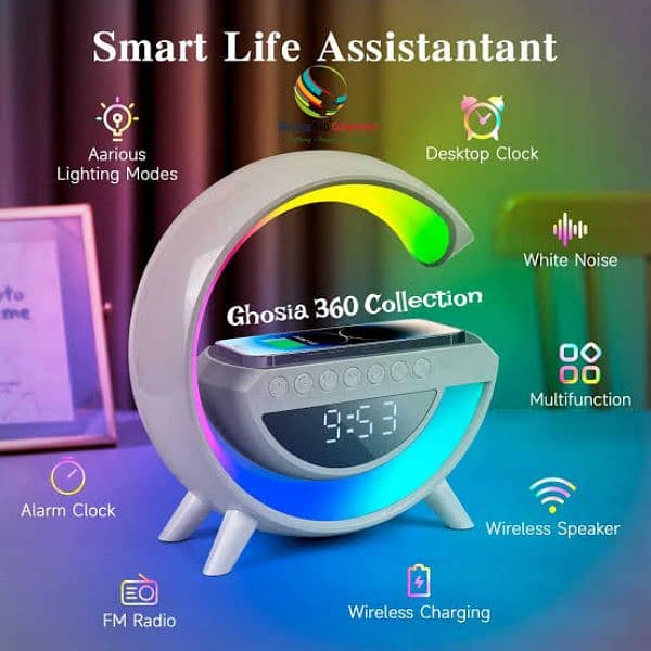 G Lamp Speaker with wireless charging in discounted price 0