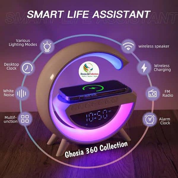 G Lamp Speaker with wireless charging in discounted price 2