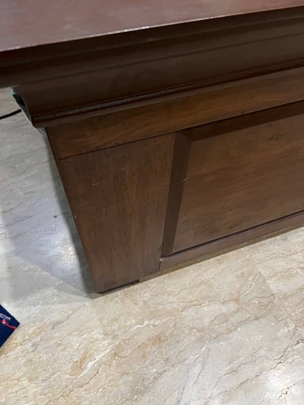 Wooden bed king size without mattress 5