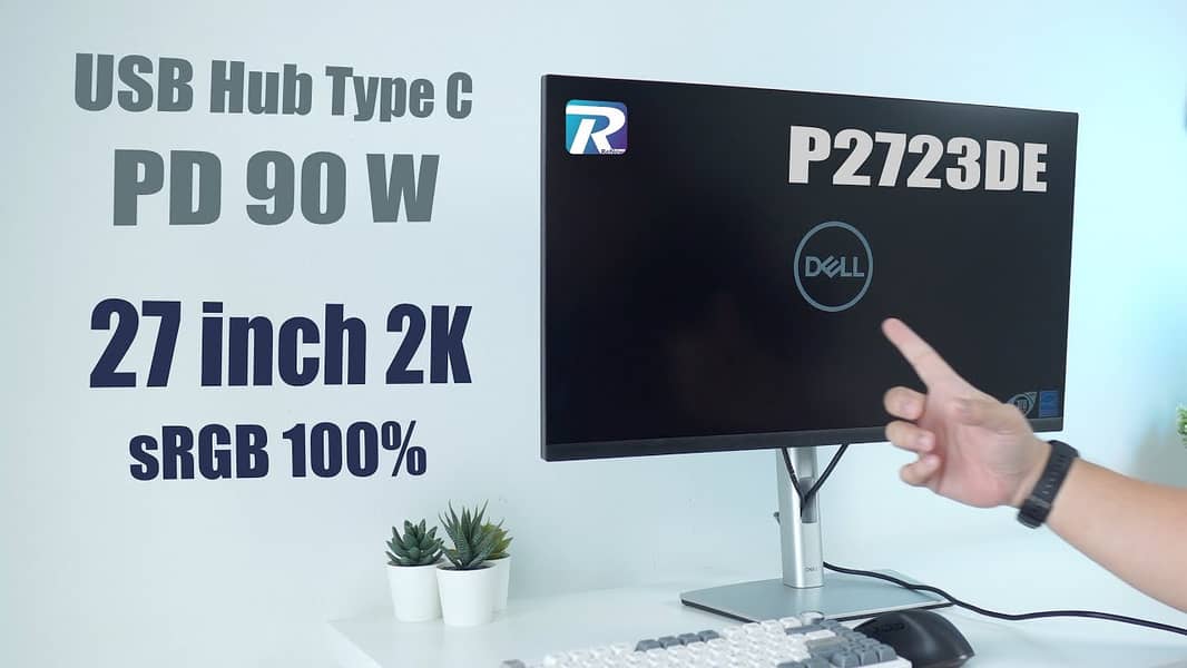 27" Inch Dell Latest 2023 Model Borderless P2723DE 2k USB-C Monitor 9