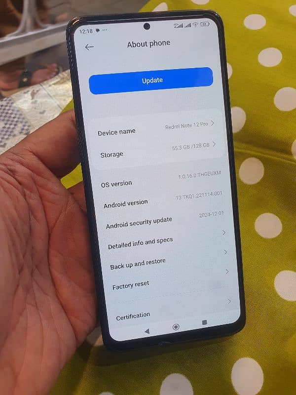 redmi 13 pro not 8 /128 pric 19500 fainal 03007750067 watsap 2