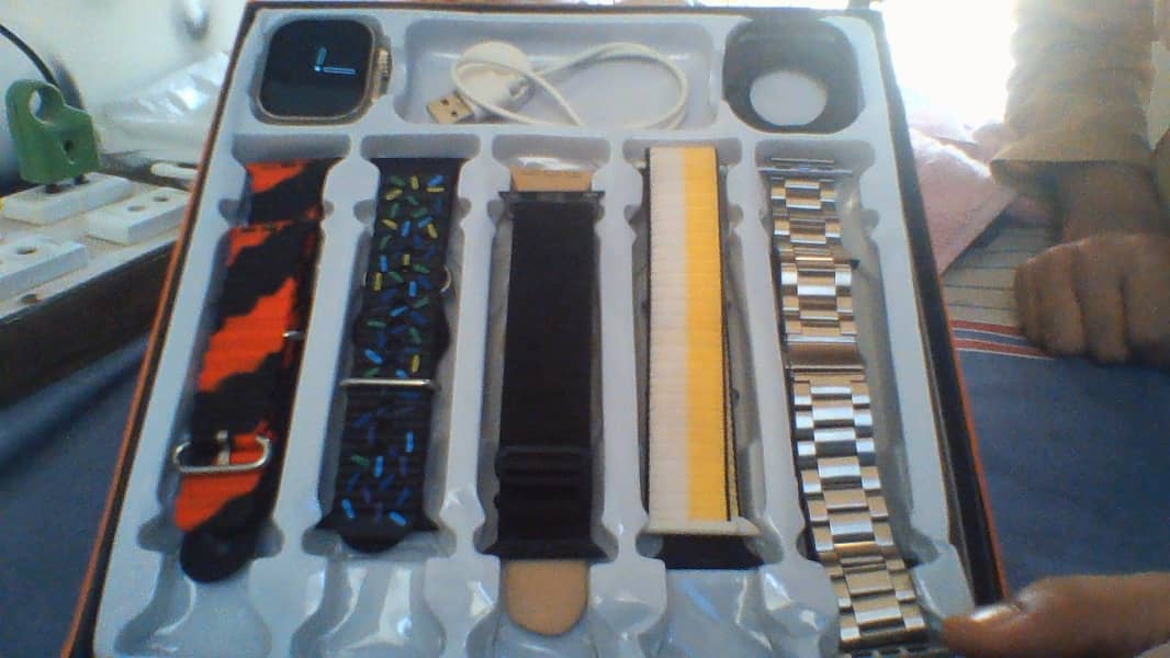 ultra 10 smart watch with 10 straps 0