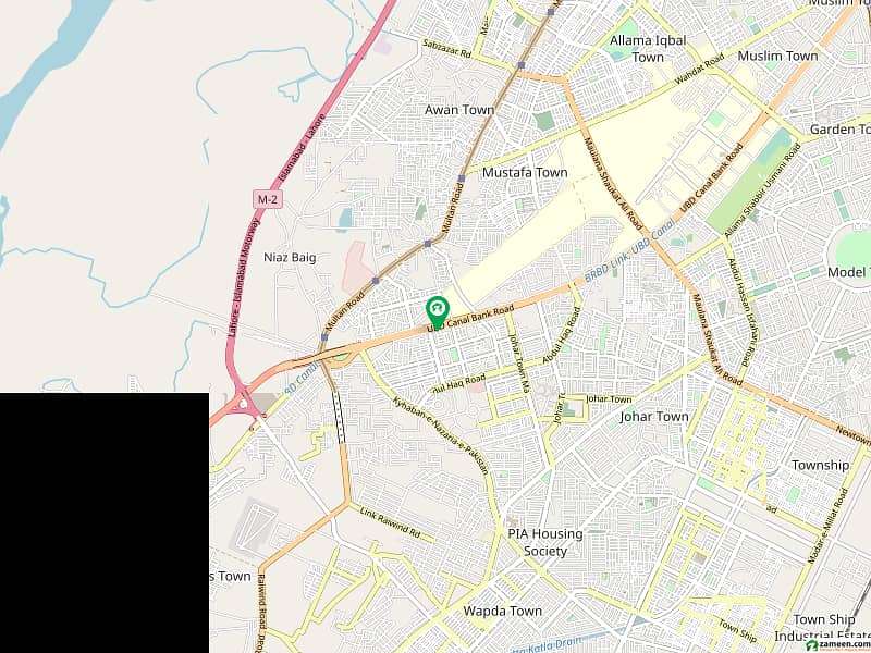 2 Kanal Corner Commercial Plot Facing Canal Road Johar Town Direct Meeting With Owner 0