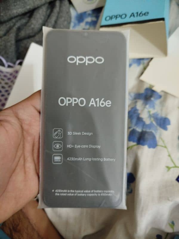 OPPO A16e 4/64 mobile for sale in reasonable price 0