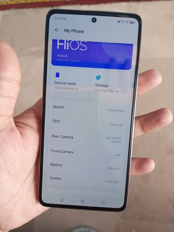 Tecno camon 20 8+8gb 256gb with box 10