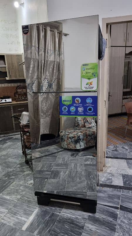 For Sale: Premium Orient Mirror Glass Door Fridge - New  in warranty 3