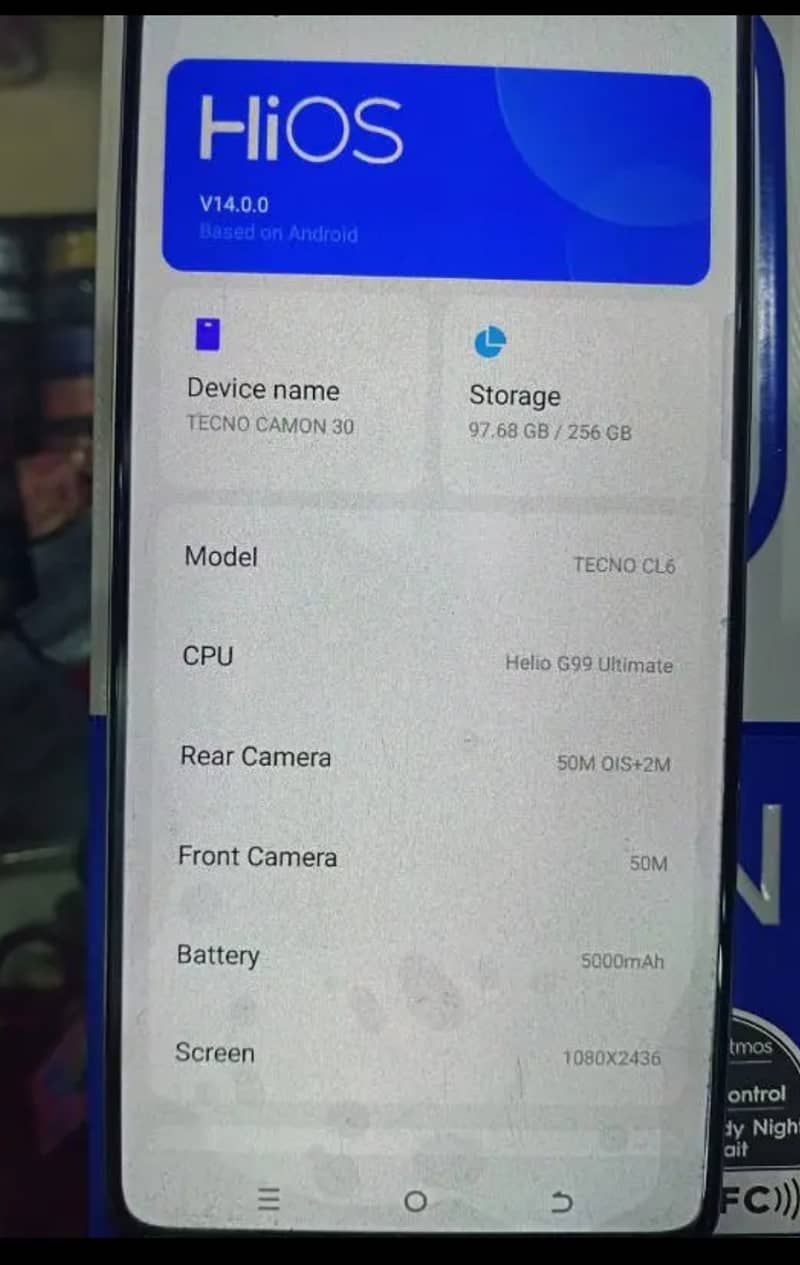 Tecno Other Model cammon 30 2