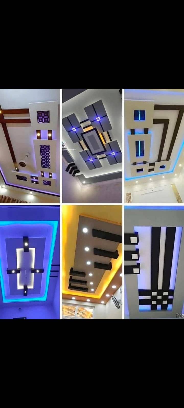 2*2 ceiling - gypsum board - Ceiling light - ceiling design 2