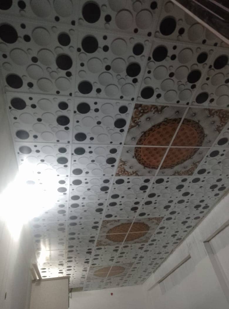 2*2 ceiling - gypsum board - Ceiling light - ceiling design 16