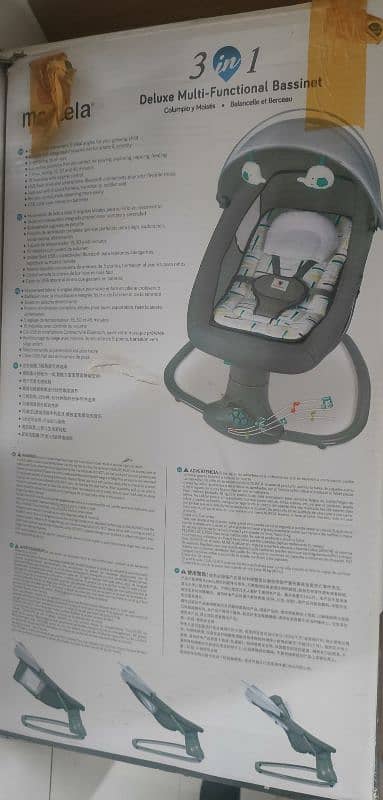 Mastela 3-in-1 Deluxe Multi-Functional Bassinet Swing 1