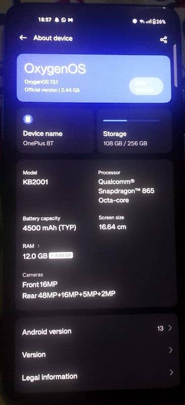 OnePlus 8T Dual Sim 12/256 1