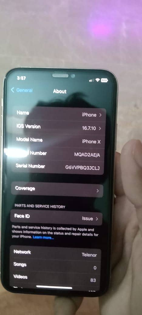 iPhone x 4