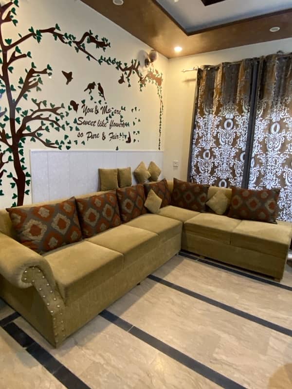 L shape sofa set 6 months used 1