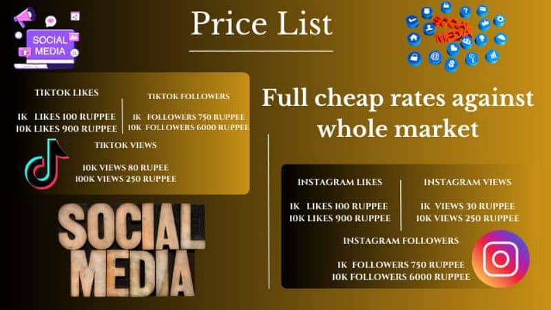 Social media marketing | TikTok | Followers | Instagram | Likes | view 1