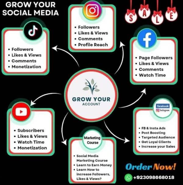 Social media marketing | TikTok | Followers | Instagram | Likes | view 3