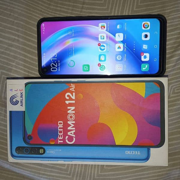 Tecno Camon 12 air 4 64 with box 0