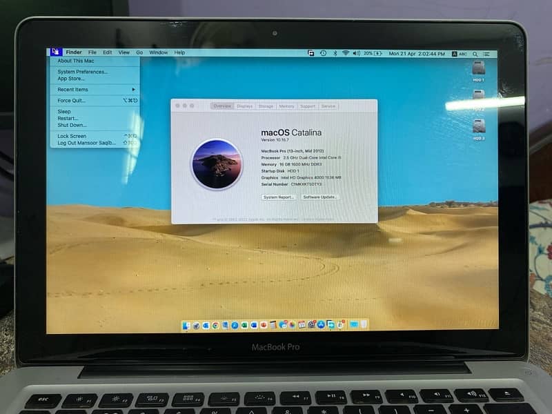 MacBook Pro (13” - Mid 2012) A1278, Core i5, 16GB, 512GB SSD 0