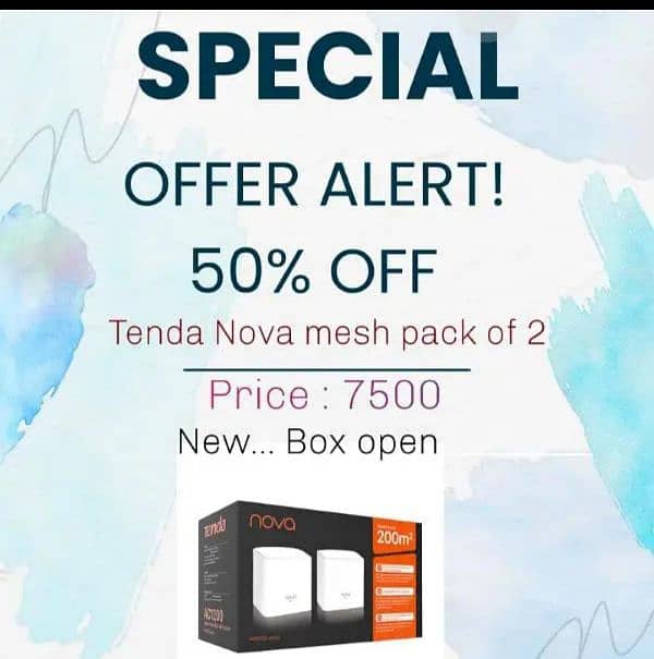 TENDA MESH ROUTER PACK OF 2 0