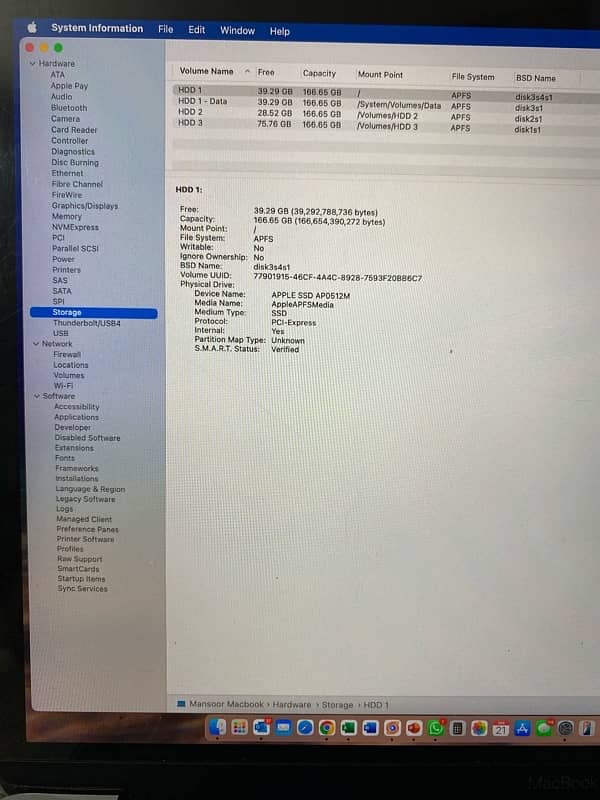 MacBook Pro 2018 (A1989) 13”, Touch Bar, 2.5GHz Core i5, 16GB, 512GB 5