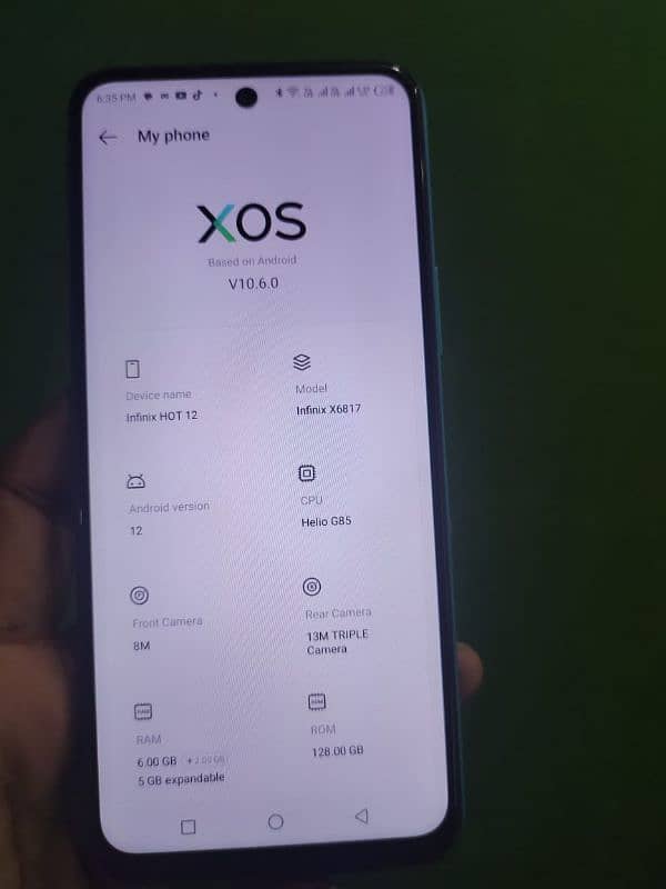 Hot 12 6+12 (5gb extra ram) 7