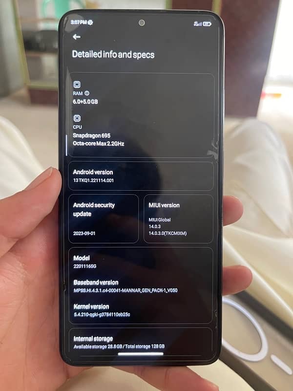 Redmi note 11 pro 5G All ok 128 gb PTA aproved 0