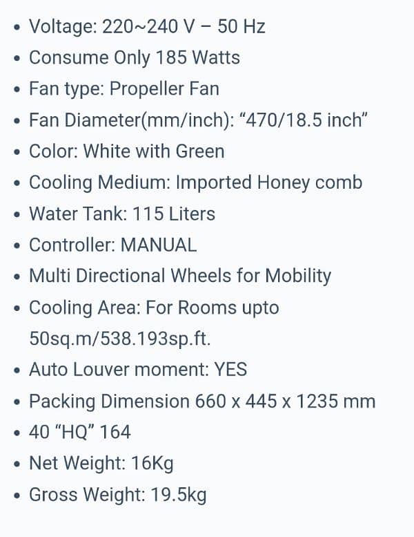 Air Cooler ECM 9000 IB 1