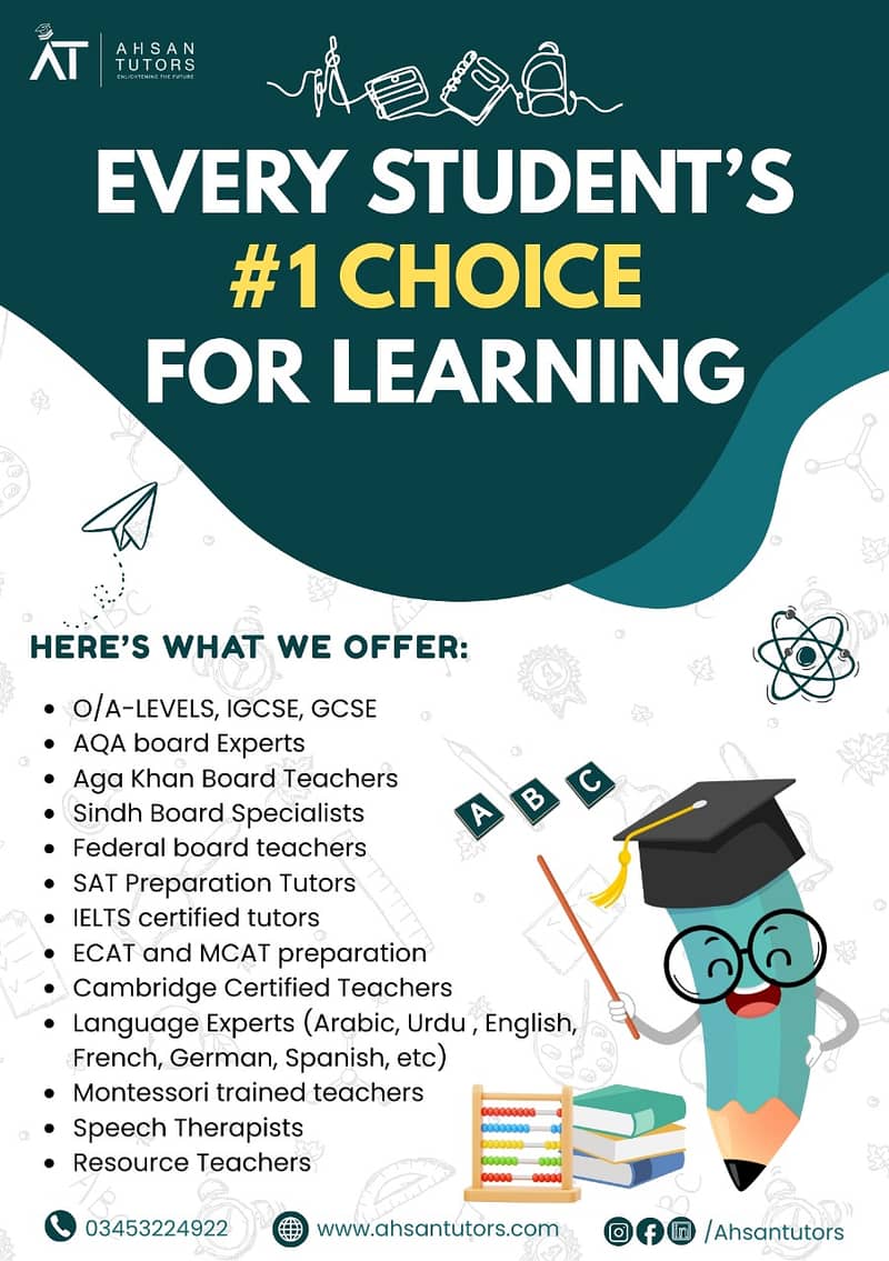 Ahsan Tutors Academy Online And Physical 0