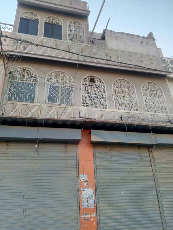 main road Facing shop and 2 floors 1