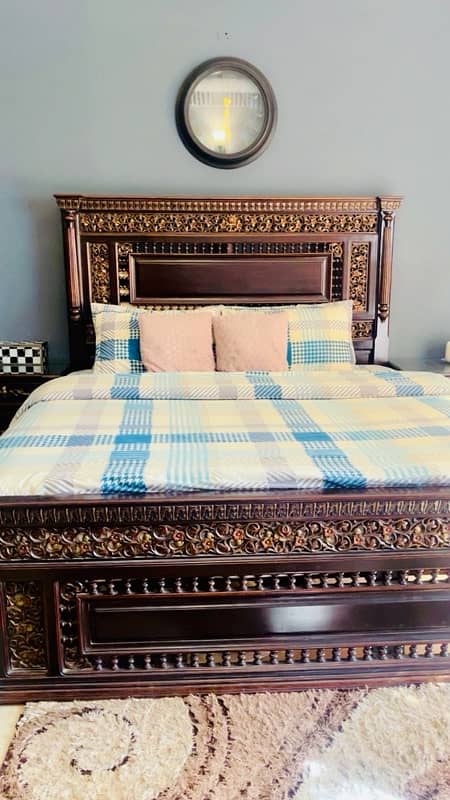 king size bed with dressing table for sale 1